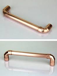 Modern Proper Copper Pull Contemporary Copper Drawer Handle Etsy Kitchen Door Handles Drawer Handles Drawer Pulls
