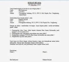 Contoh Surat Kuasa Umum Surat Surat Kuasa Hukum Pidana