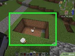 This hole is only barely large enough for you to build the door, so, if you want, dig the hole deeper. How To Make The Classic Jeb Door In Minecraft 11 Steps