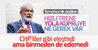Saadet partisi genel başkanı temel karamollaoğlu, haftalık basın toplantısında. Temel Karamollaoglu Elestirdigi Yht Ye Bindi