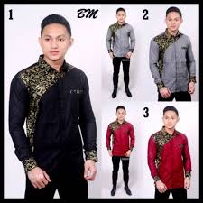 Model baju batik kombinasi untuk pria, wanita, dan couple. Kemeja Polos Pria Kombinasi Kemeja Batik Kombinasi Kemeja Hem Baju Cowok Katun Polos Shopee Indonesia