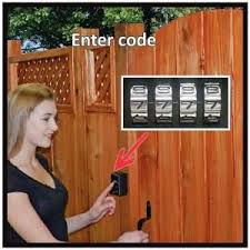 Yard Lock Is A Keyless Wood Gate Lock Kit That Will Lock And Unlock A Wooden Gate From Either Side Secure Convenient Gate Locks Wood Gate Wooden Fence Gate
