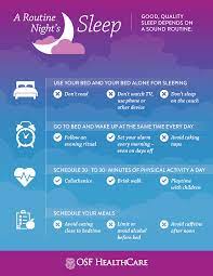 They'll sleep best when the temperature is kept between 16c. Four Steps To Help You Sleep Better Osf Healthcare