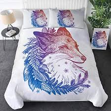 Pour plus de confort lors du change de votre bébé, découvrez notre gamme de matelas à langer avec leurs housses aux motifs enfantins irrésistibles. Sleepwish Parure De Lit Avec Housse De Couette Motif Renard Style Bohemien Motif Animal De La Foret Aquarelle Housse De Couette Violet Fluo Queen Circulaire En Ligne