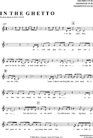 In The Ghetto Trompete In B Pdf Noten Klick Auf Die Noten Um Reinzuhoren Noten Zum Download Fur Verschiedene Instrume Saxophon Noten Saxophon Noten