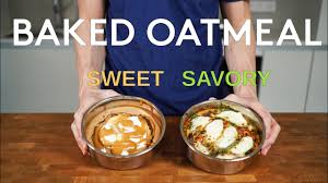 Try simple and delicious swaps now! Baked Oatmeal 2 Ways Sweet Savory Apple Pie Baked Oats Italian Low Calorie Oatmeal Recipe 4k Youtube