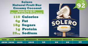 Shop for solero coconut with cream crushed fruit bars at fred meyer. Solero Natural Fruit Bar Creamy Coconut Supermarketguru