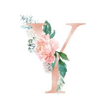 Buchstabe Letter Y Wasserfarben Lettering Blumen Buchstaben Blumen Kunst