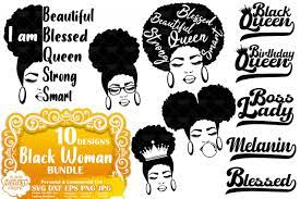 Download Black Woman Svg Bundle Afro Woman Bundle Svg Didiko Designs