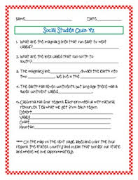4th grade social studies world regions & cooperation crossword. Social Studies Quiz California Grade 3 4 5 Part 2 By Upper Lmntary