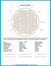 The worksheet is an assortment of 4 intriguing pursuits that will enhance your kid's knowledge and abilities. Summer Word Search For Puzzling Fun