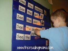 building sentences in pocket chart this reading mama