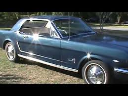 During the first mustang generation, the interior materials used changed all the time. 1965 Mustang 3 Owner All In North Carolina Old Caspian Blue With White Interior Youtube