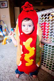 The Best Thing You Will See Today Hot Dog Halloween Costume Dog Costumes For Kids Cute Baby Halloween Costumes