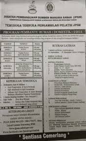 Karier Kini Temuduga Terbuka Pengambilan Pelatih Jpsm Jabatan Pembangunan Sumber Manusia Sabah