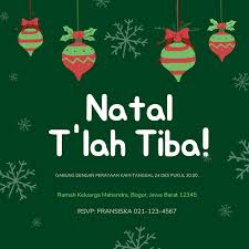 Text of format undangan natal. Contoh Undangan Natal Gratis Bebas Cetak Edit Canva