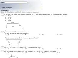 Now that we've seen several types of quadrilaterals that are parallelograms, let's learn about figures that do not have the properties of parallelograms. Trapezoids And Kites Multiple Choice Worksheet For 9th 12th Grade Lesson Planet