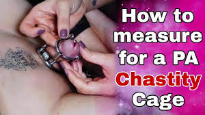 How to Measure Chastity Cage Femdom Guide Rigid Steel Custom PA Piercing  BDSM Device Bondage Milf