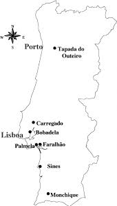 It is located on the atlantic coast and crossed by several rivers such as the tagus river. Outline Of Mainland Portugal West South Atlantic Ocean East North Download Scientific Diagram