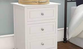 White mid century modern nightstand. Ovellette 3 Drawer Nightstand By Lark Manor Review Furnitures Mania