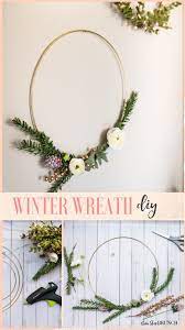 Diy Holiday Wreath How To Make A Gold Hoop Christmas Wreath Never Skip Brunch Holiday Wreaths Diy Holiday Wreaths Diy Christmas Winter Wreath Diy