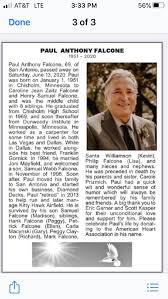 Class of 1969....Paul Anthony Falcone. January 1, 1951