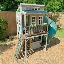 Amazon Com Cozy Escape Playhouse Toys Games In 2020 Kinder Spielhaus Garten Spielhaus Garten Garten Spielplatz