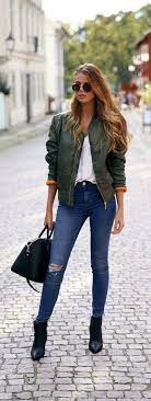 A bomber jacket goes very well with black, grey, dark blue and light blue jeans. Styling Tips How To Wear Bomber Jacket Be Modish Bomber Jacket Fashion Fashion Bomber Jacket Outfit