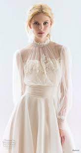 Papilio 2019 Wedding Dresses White Wind Bridal Collection Wedding Inspirasi High Neck Wedding Dress Sheer Wedding Dress Beautiful Dresses