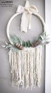 Diy Winter Wreath Boho Style Kaleidoscope Living Winter Wreath Diy Christmas Decor Diy Christmas Diy