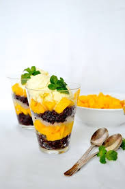 Thai Black Sticky Rice Dessert Two Honeymoon Dessert Recipes Recipe Asian Desserts Rice Desserts Desserts