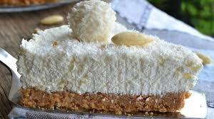 Cheesecake Raffaello Sans Cuisson En 2020 Recette Sucree Sans Cuisson Recette Dessert Pomme Gateau Aux Pommes Facile