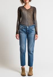 Moussy Mv Vienna Tapered Leg Jeans In Blue Santa Fe Dry