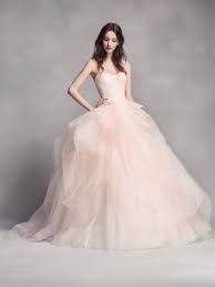 White By Vera Wang Ombre Tulle Wedding Dress David S Bridal Ball Gowns Wedding Non White Wedding Dresses Ball Gown Wedding Dress