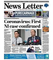 From civics and crime to events and activities we've got everything you need to know about life in corona. Ni Paper Review First Coronavirus Case Dominates Front Pages Bbc News