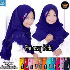 Bila anda memadukan abaya atau kimono panjang dusty pink dengan setelan serba putih, anda bisa memadukannya dengan hijab warna pink keunguan . Jilbab Anak Perempuan Kerudung Anak Perempuan Umur 4 5 6 7 8 Tahun Model Rempel 3