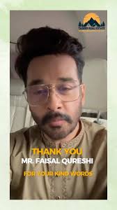 Thank you #Mr. Faisal Qureshi veteran actor for such a blissful and  rapturous message for our CEO Mr. Abdul Moiz Tariq. , May this Ramzan  shower its blessing upon us all., ., ., #taseerheights ...