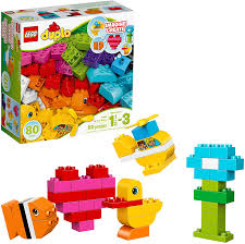 Activities for toddlers needn't cost the earth! Amazon Com Lego Duplo My First Bricks 10848 Colorful Toys Building Kit For Toddler Play And Pretend Play 80 Pieces Toys Games
