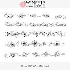 Beautiful vector seamless pattern with watercolor hand drawn floral bouquet composition flowers. Floral Borders Clip Art 1 Hand Drawn Flower Borders Set How To Draw Hands Clip Art Borders Hand Drawn Flowers
