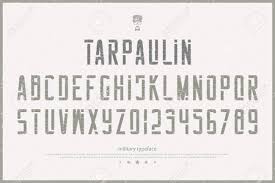 Soldiery Style Alphabet Letters And Numbers Vector Military Font Type Design Stencil Lettering Symbols Stylish Army Typesetting Canvas Texture Typeface Template Royalty Free Cliparts Vectors And Stock Illustration Image 95828078