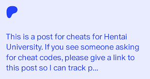 Hentai University Cheats | Patreon