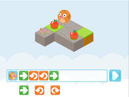 Your Child Will Follow Up With This Game After Completing Coding With Roly Drag And Drop Command Blocks To Navig Kindergarten Games Coding Games Learn To Code