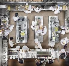 Brett Beyer Photographs Jean Georges Complex Kitchen From Above Restaurant Kuche Design Restaurant Layout Kuchen Layouts