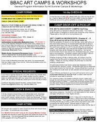 Birmingham Bloomfield Art Center Classes 2020 Camp Forms Birmingham Bloomfield Art Center