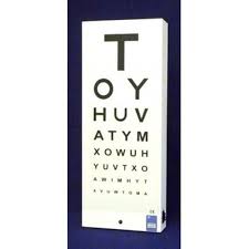 illuminated eye test charts