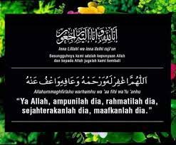 Innalillahi Wainna Ilaihi Rojiuun Alfatihah Nasihat Yang Baik Kekuatan Doa Kutipan Agama