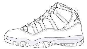 Image Result For Jordan 9 Coloring Pages Sneakers Sketch Shoe Template Air Jordans Retro