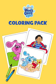 Blue S Clues You Coloring Pack Blues Clues Blue S Clues Coloring Pages