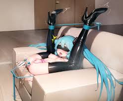 Hatsune Miku restrained with vibrator in her - Rule 34 AI Art