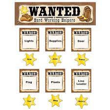 Wanted Western Helpers Mini Bb Set Classroom Themes Teacher Created Resources Classroom
